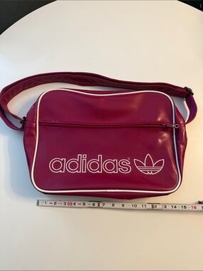 NEW Aididas Airliner Bag Maroon Retro Flight Messenger Crossbody